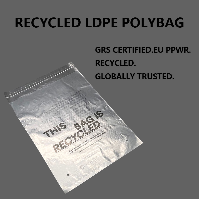 ЕО PPWR арнайы GRS қайта өңделген LDPE полибағы киім және электрондық коммерция қаптамасына арналған