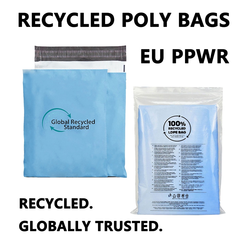 GRS қайта өңделген LDPE қаптама пакеттері