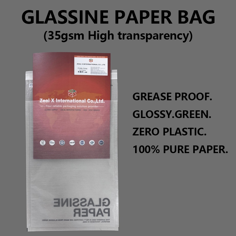 Custom Glassine Paper Bag for Sustainable Clothing Packaging