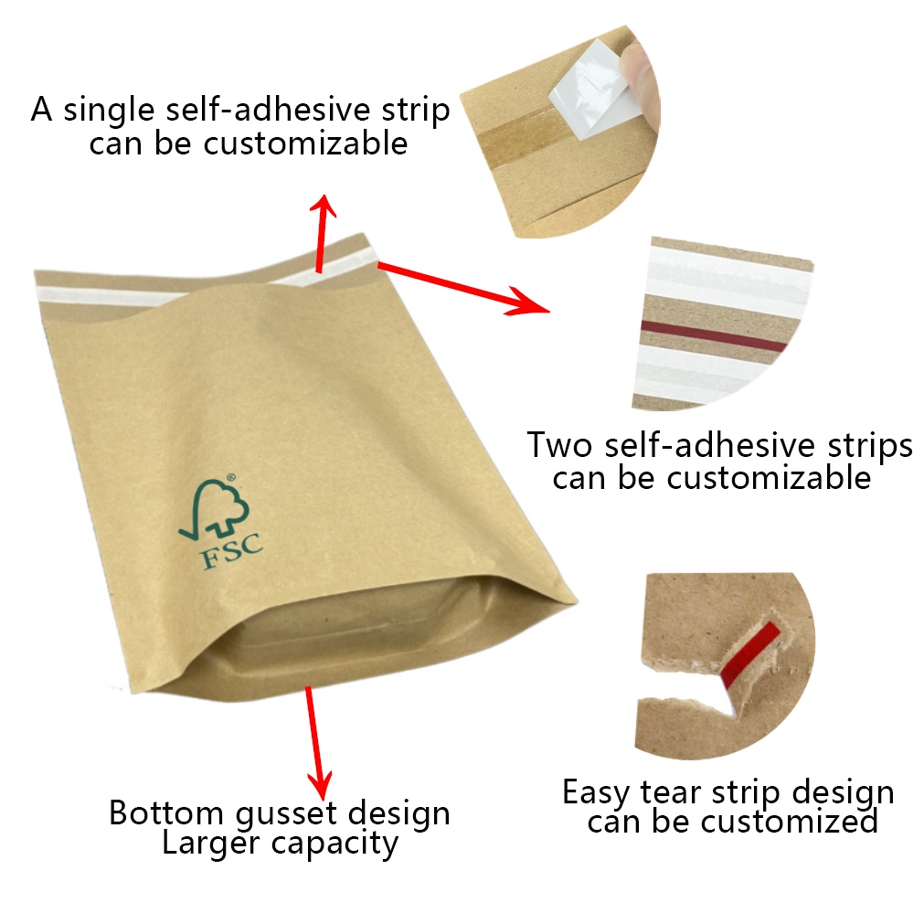 Kraft Paper жеткізілім сөмкесі